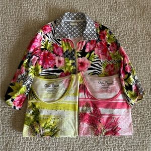 ☀️3 pieces 1 Jacket and 2 tops